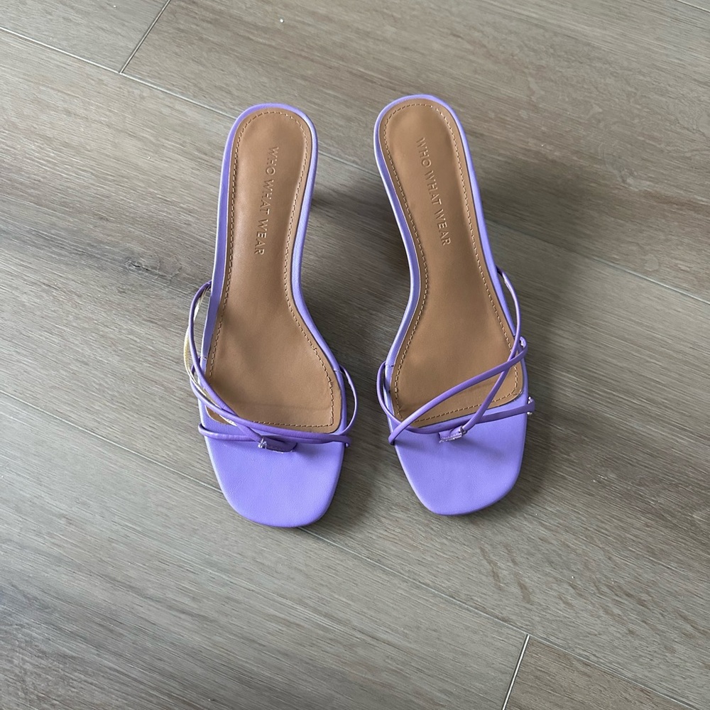 WeWoreWhat Lavender Strappy Sandals